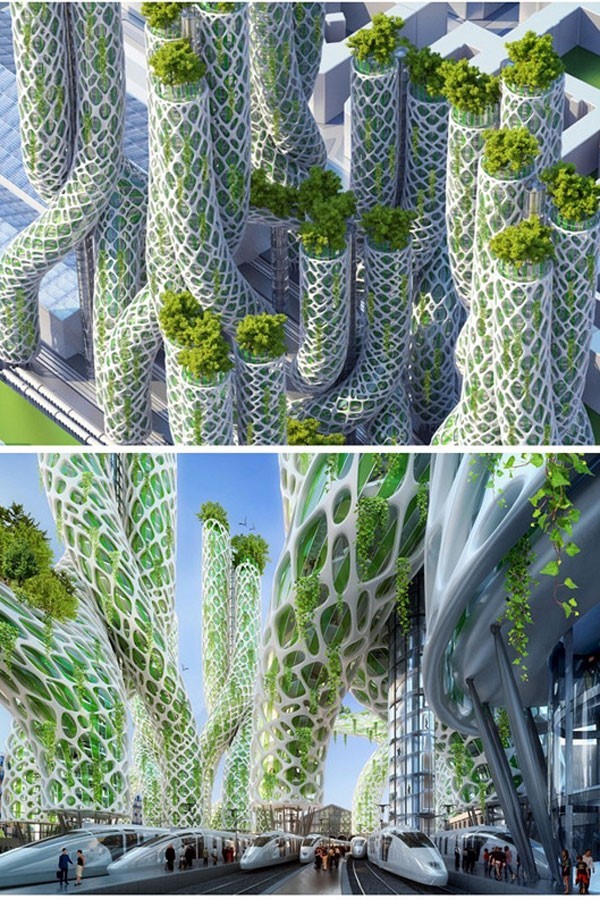 惊呆了!2050年的未来巴黎城市