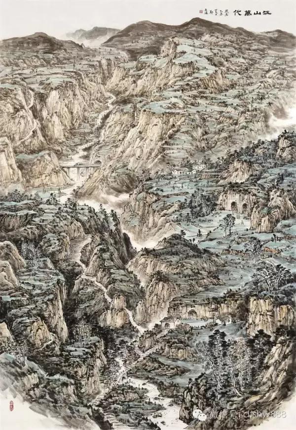 画家郑平海山水画作品欣赏