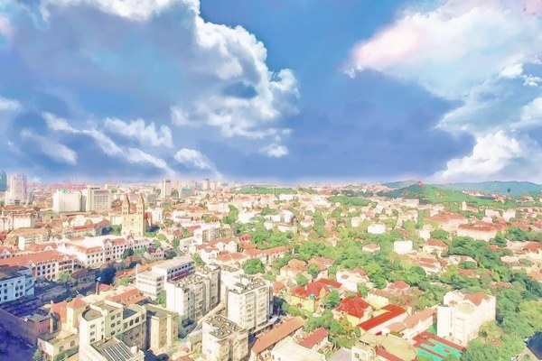 原来,大青岛与宫崎骏漫画城市之间,只差一把会飞的扫帚