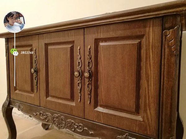 三室两厅装修师傅按照我提供的图来打的家具!