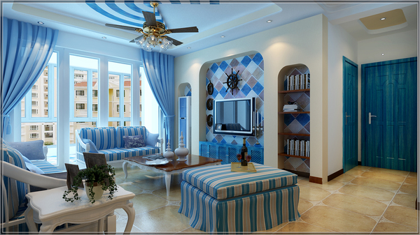 贵阳小石城装修,地中海风格精装案例!