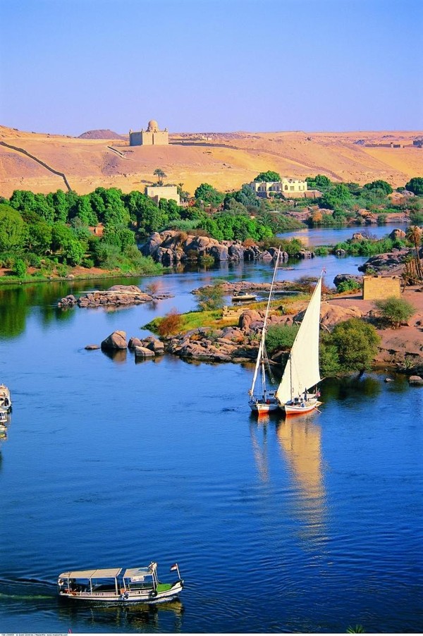 steinmetz等) 在撒哈拉的东部 世界上最长的河流尼罗河冲进沙漠之中