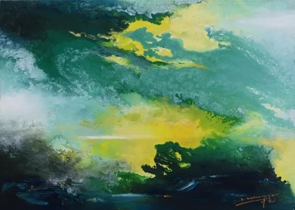 《春潮》70×50cm