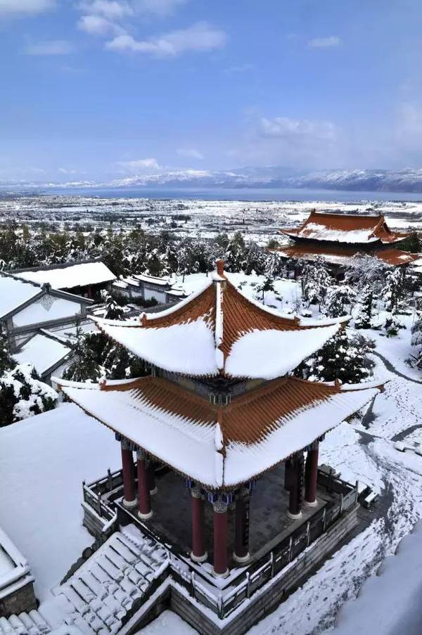 昆明冬天第一场雪已经刷爆朋友圈!美哭了