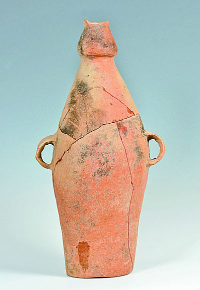 原文配图:出土的平底瓶山西省考古研究所供图.