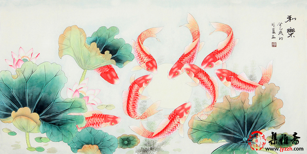 哪位畫家擅長畫年年有餘九魚圖名家九魚圖欣賞-新聞頻道-手機搜狐