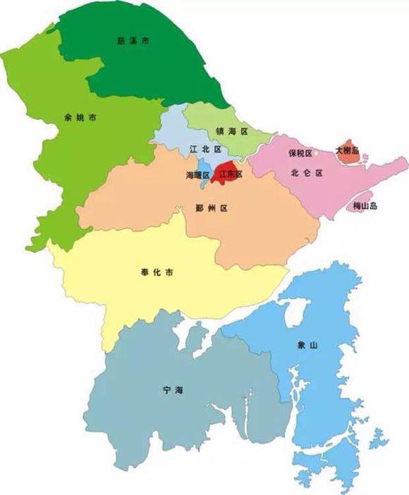 宁波行政区域图片