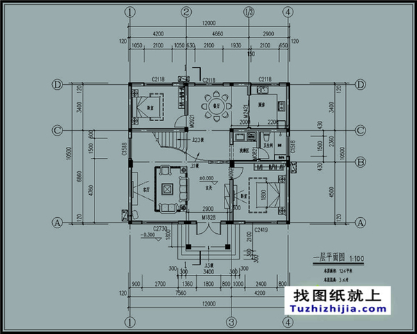 最新現代實用的新農村二層自建房屋設計圖紙