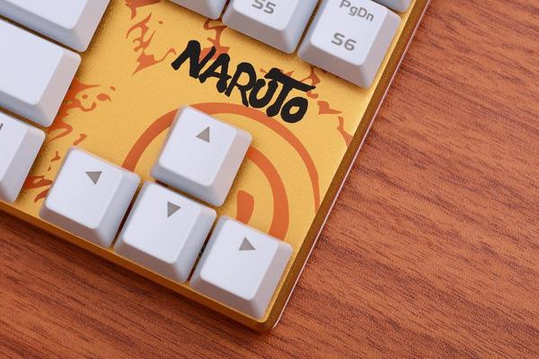 比手办实用,火影忍者定制版机械键盘达尔优ek810