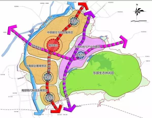 城市規模 規劃至2020年,茶山鎮城鄉用地規模控制在32.