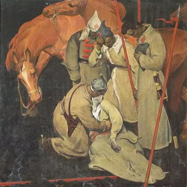 油画中的卫国战争---前苏联二战题材油画作品欣赏