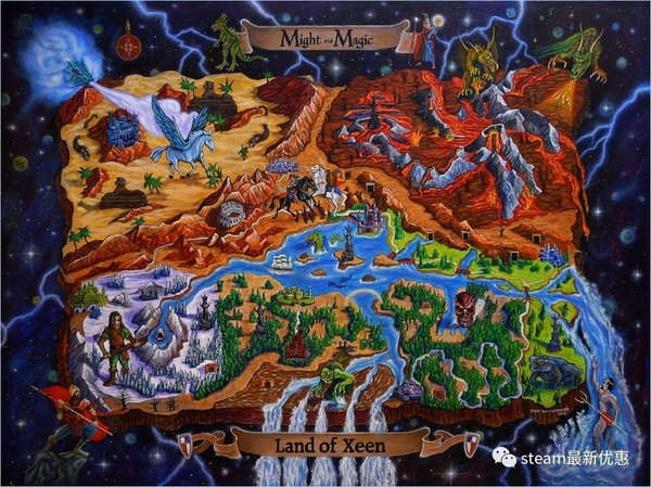 游戏世界地图大比拼《巫师》油画版最美 令人大开眼界