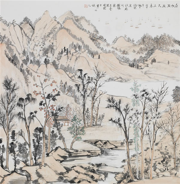 "新吴门画派走进山东"作品展在济南开幕