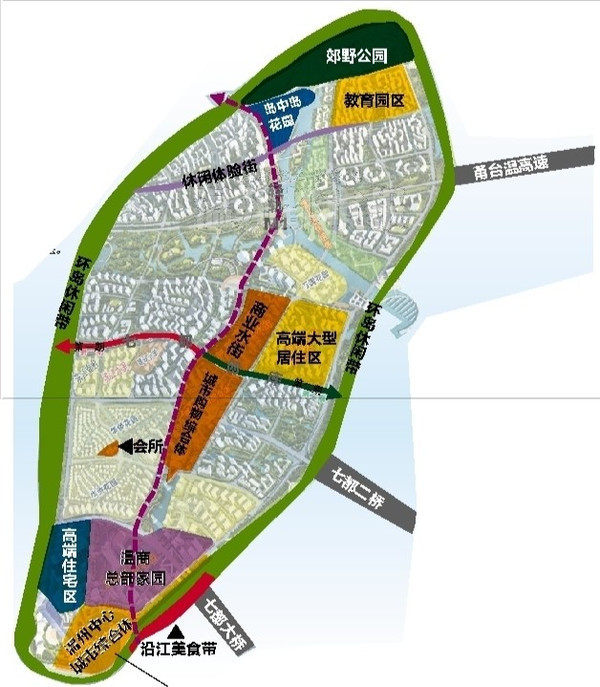 capital trust公司签约了温州万国财富小镇,(七都岛西南片,规划面积3