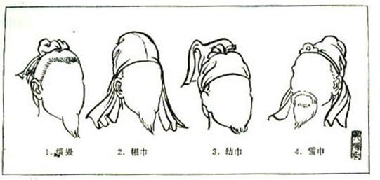 古代男子束发的头巾幧头,也叫帩头