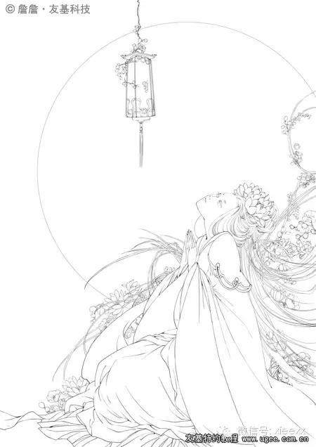 古风插画教程|零基础学习唯美动漫创意手绘插画