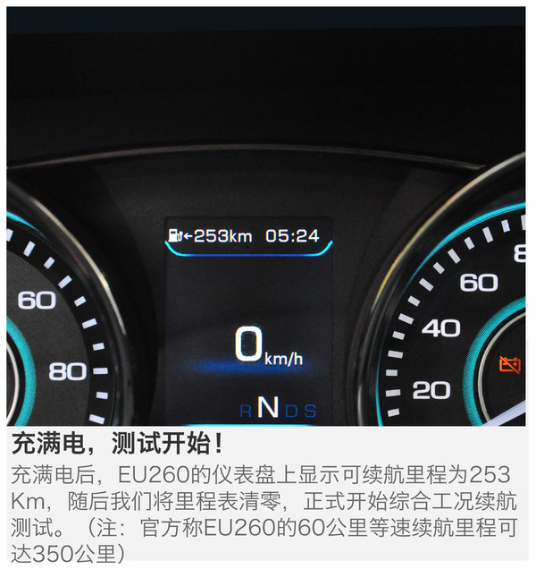 北汽eu260续航里程图片