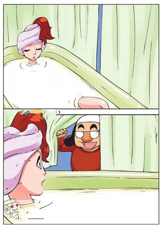 邪恶漫画:千万不要吸你女人浴缸里的水