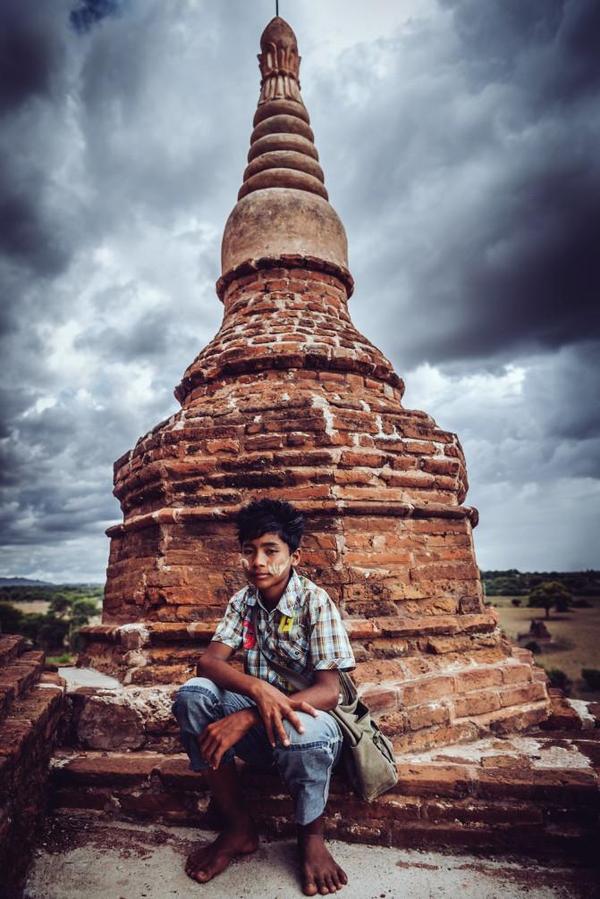 缅甸蒲甘的日出与日落