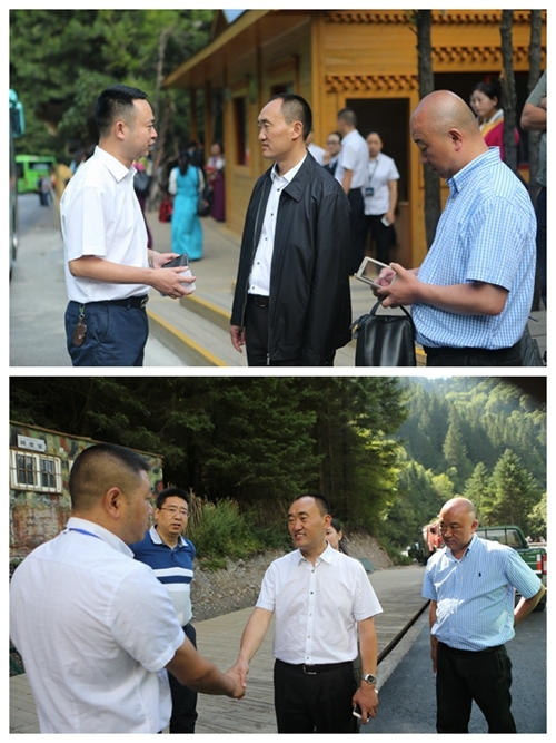 暑期旅游高峰 四川九寨沟新任局长赵德猛深入一线看望