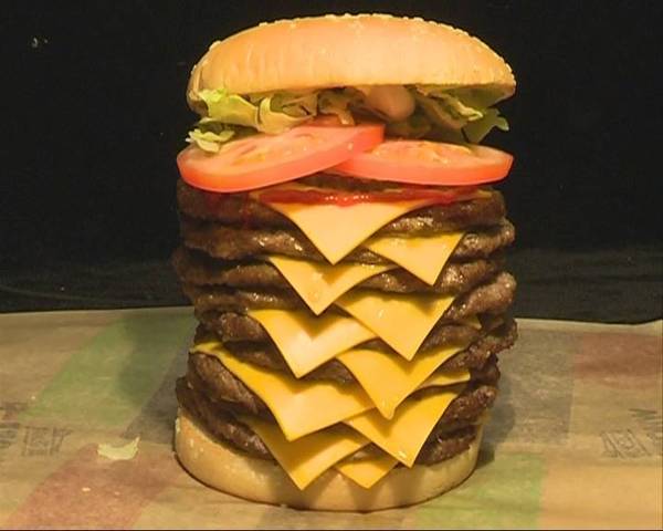十层汉堡?不怕你吃不饱,就怕你吃不了!