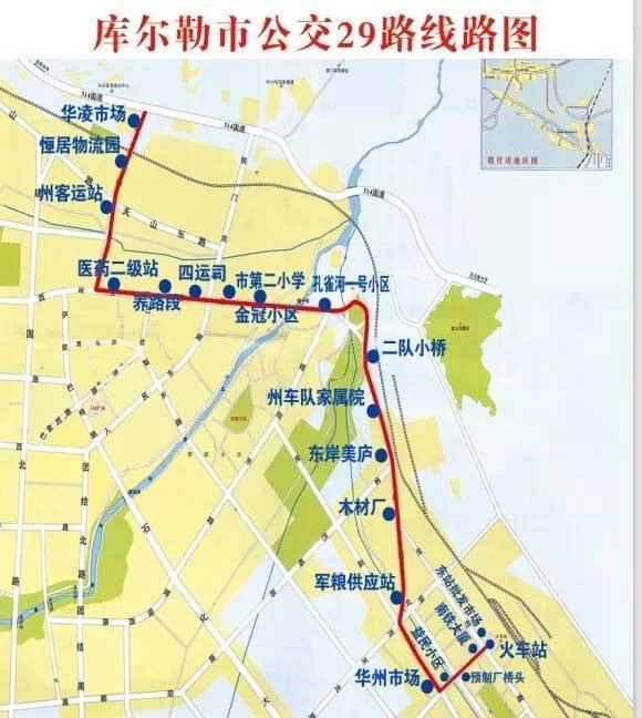 库尔勒6路车路线图图片