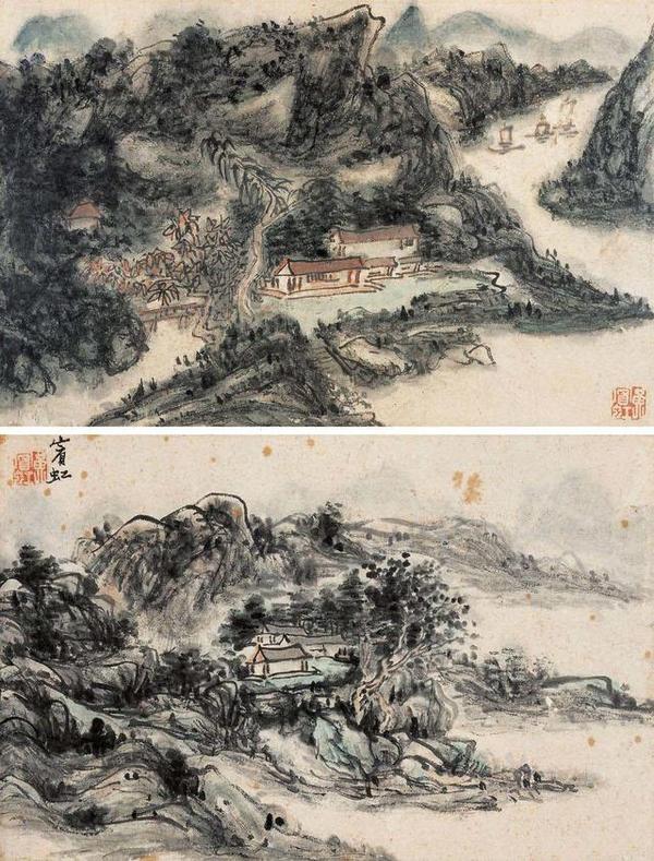 国画大师黄宾虹山水画作品欣赏