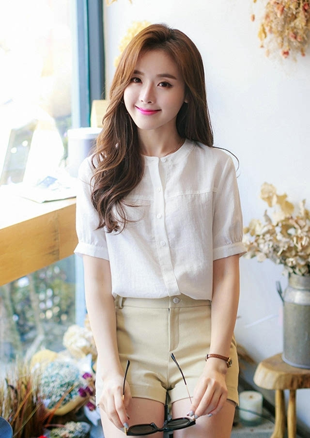 清新美女金信英性感户外阳光写真