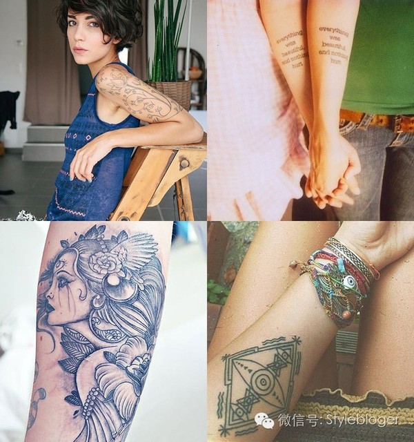 私密处,胸部,脖子,大腿,胳膊,后背,全身,腿脚,纹身