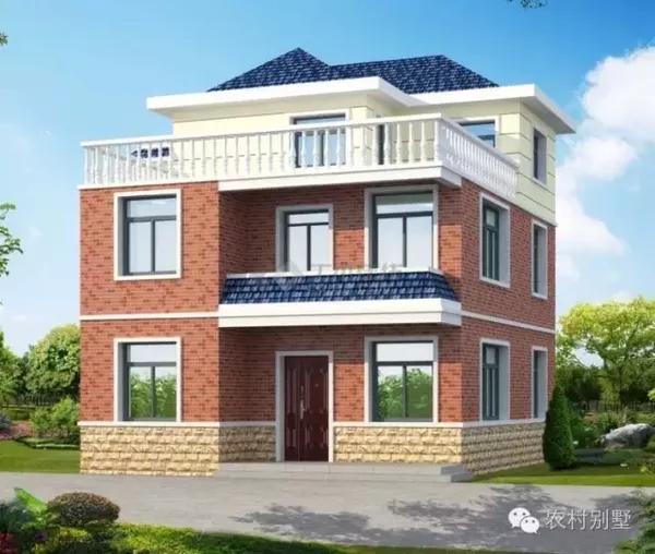 10x11两层半高档别墅,二三十万实现乡村别墅梦