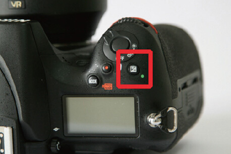 尼康相机机身顶部的曝光补偿按钮