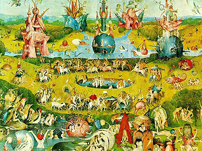 原文配图:博斯的《人间乐园》.