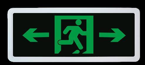 安全出口指示:一般在安全出口的上面.
