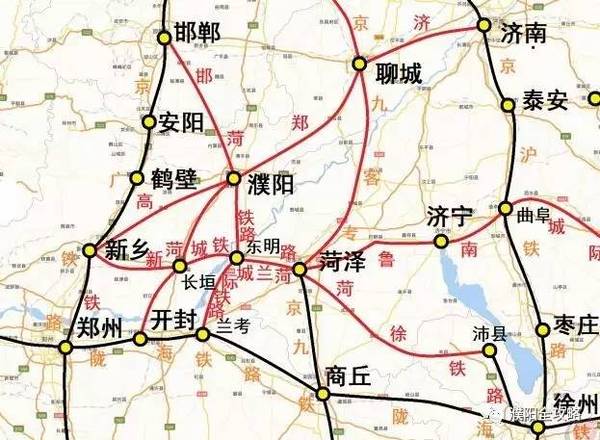 濮陽至開封城際鐵路納入中原城市群城際鐵路規劃.