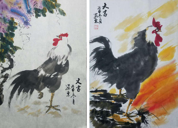 罗东 国画家——雄风神威 墨荷洗露