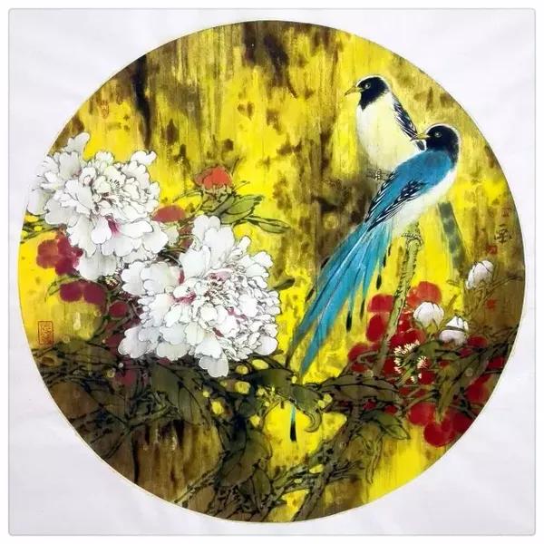 林深先生精准地把握了花鸟画恢宏的格局与清新的