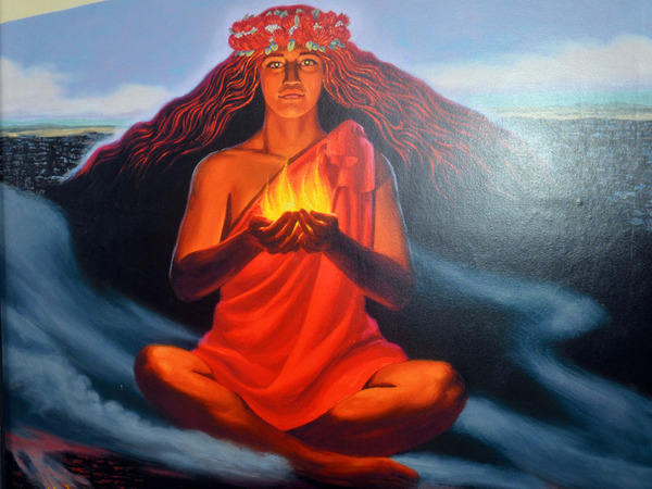 夏威夷土著神话中的火山女神pele