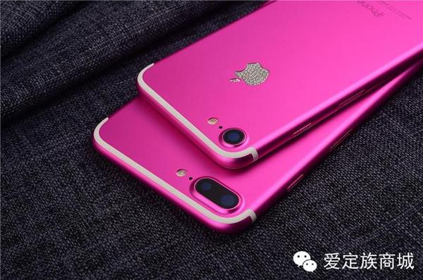 网爆玫红色iphone7 水钻logo疑为女性而生 科技频道 手机搜狐