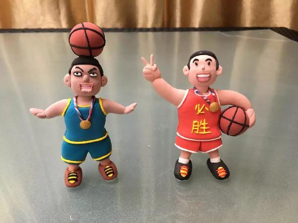 太空粘土系列作品:动感篮球,快乐我秀