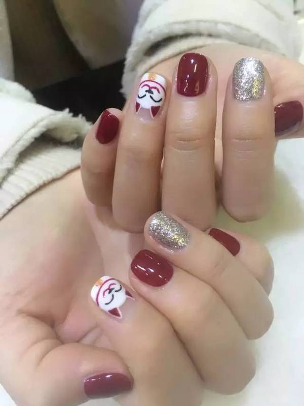 可爱招财猫美甲!财运滚滚来