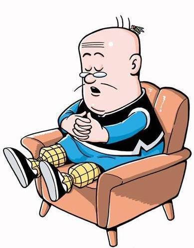 而大番薯就系老夫子最好既朋友 最记得嘅就肯定系佢得三条头发 又矮又