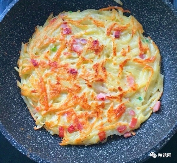 營養好吃的擦絲土豆餅 小火慢煎出美味