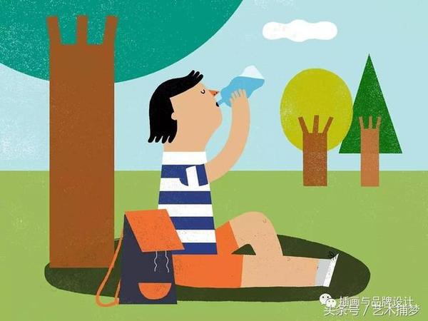 贴近生活充满童趣的插画,让你看后感觉十分温馨