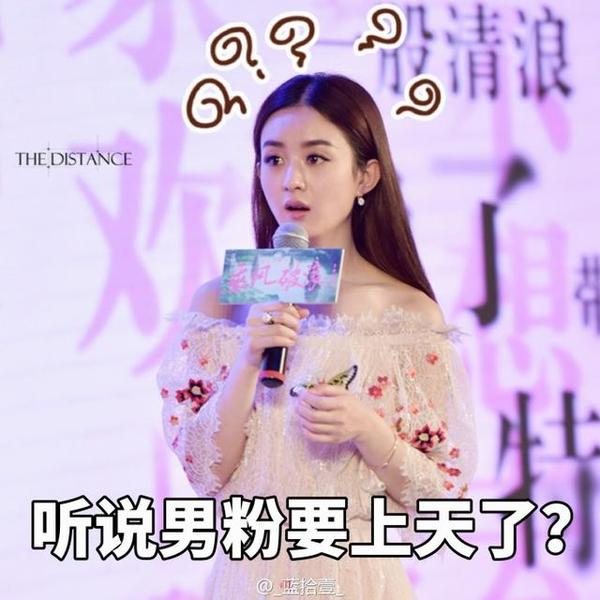 有点污,赵丽颖上海路演表情包的文字描述太暧昧!