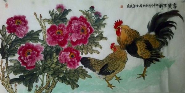 职业国画家段汉国:鸡年画鸡之富贵吉祥