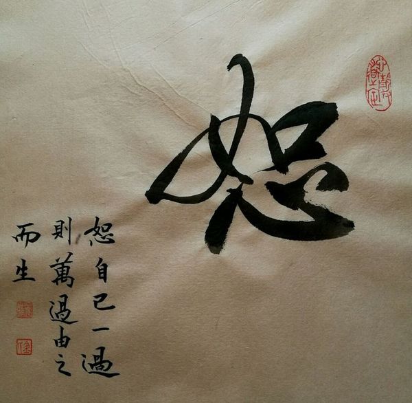 宁波 书法家金海雄的"一字书"72幅