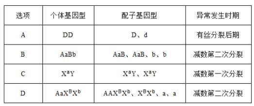 ③甲父減數第一次分裂中,2條性染色體未分開而是一起進入了次級精母