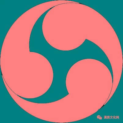 当然,万字符曲线化也可变成太极三鱼图,太极双鱼图和巴纹. 作者杰克