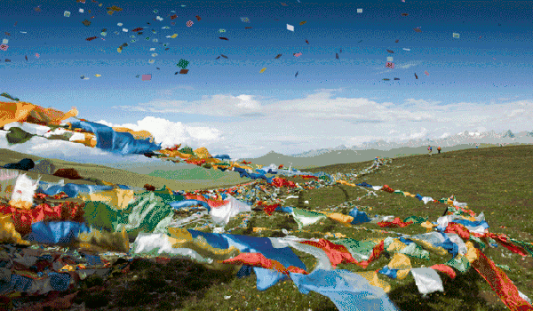 关于寺庙与磕长头的人 关于最纯净的蓝天,雪山,湖泊,峡谷 你会仰视