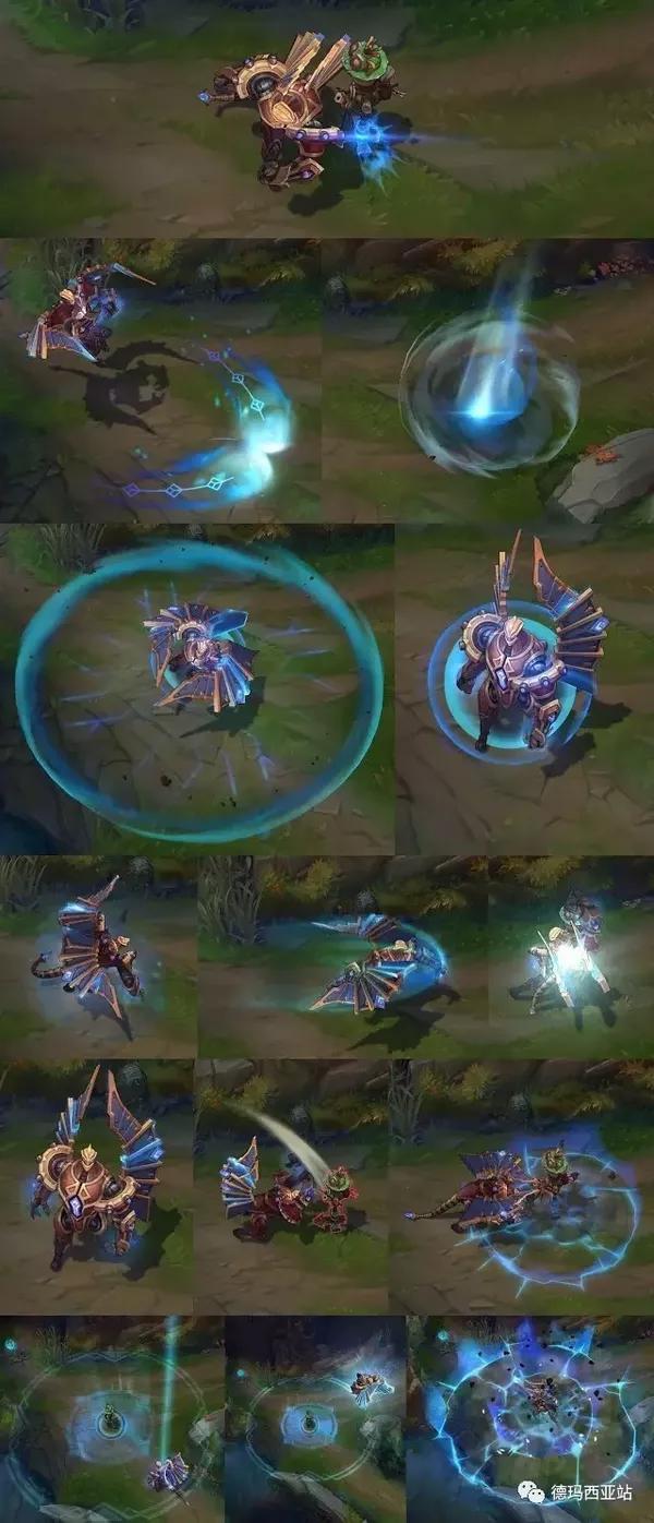 加里奥的幽蓝梦魇和机械迷城,幽蓝之前是加里奥最差的一款皮肤,现在